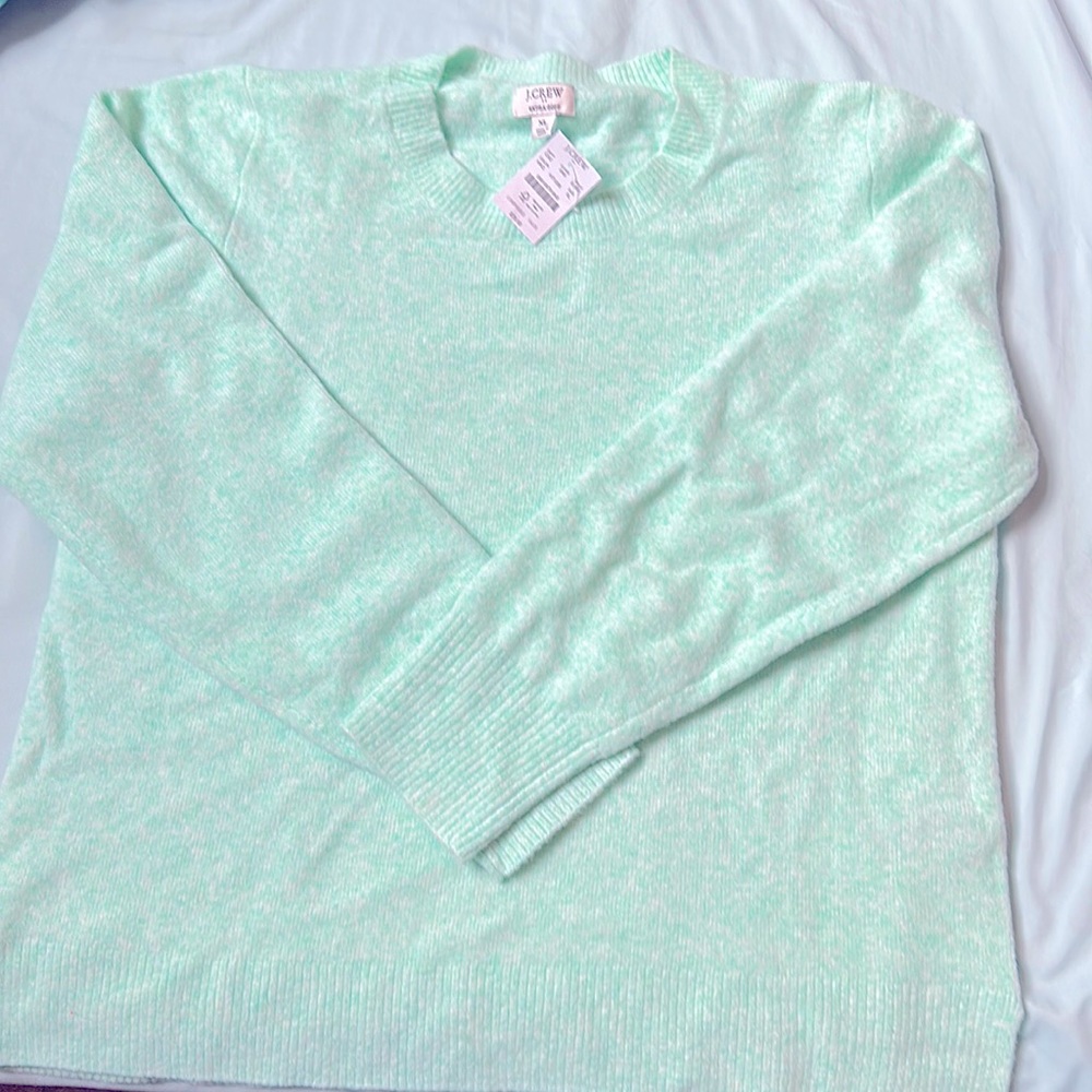 NWT XL j crew factory sweater - cool mint